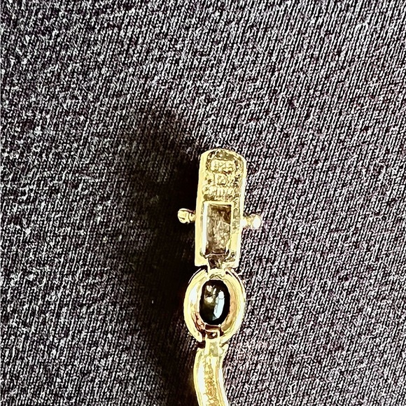 Price Drop- Vintage Genuine Diamonds & lab created sapphire bracelet - Picture 7 of 10